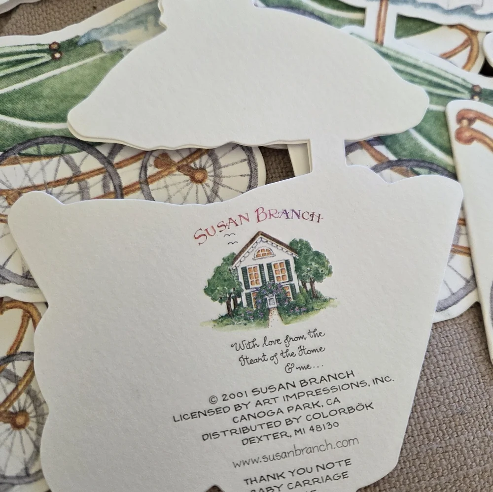 Susan Branch Baby Shower Thank You Notes Set Of 10 Dated 2001